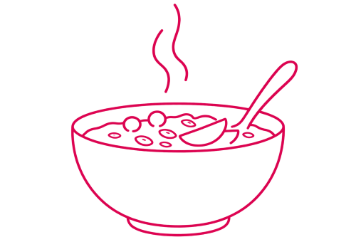Funnel Porridge freigestellt